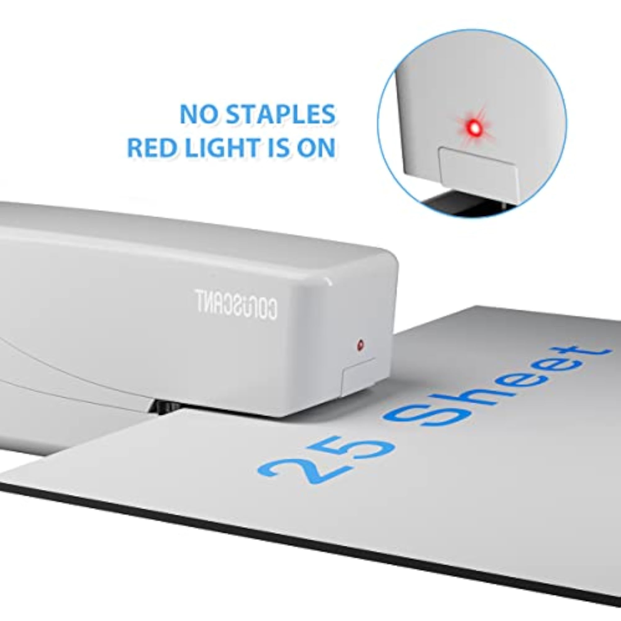 Heavy Duty Electric Stapler, 25 Sheet Capacity